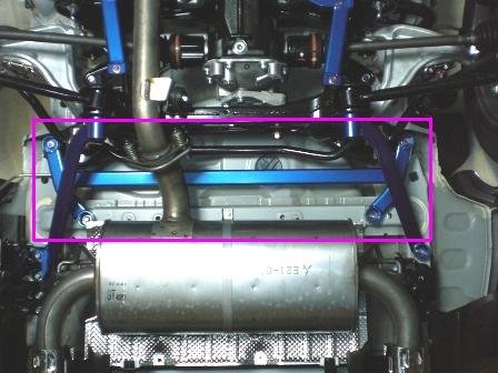 CUSCO Power Brace Floor Rear Side  For MITSUBISHI Lancer Evolution CZ4A Evo.10 4WD 2000T 566 492 FR