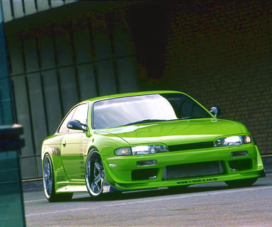 CAR MAKE T&E [VERTEX RIDGE] S14 SILVIA ~ MC (EARLY 14 SILVIA) BUMPER CANARD RIGHT SIDE (DRIVER'S SIDE) ONLY FOR  CARMAKETE-02178
