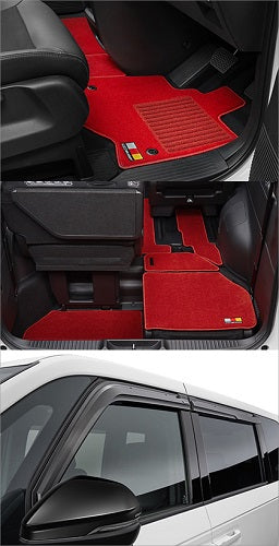 MUGEN STANDARD SET E:HEV BENCH SEAT BLACK X RED  FOR STEPWGN RP6 RP7 RP8 61100-XNS-K1S0-RD