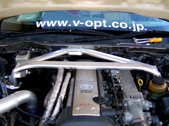 OKUYAMA STRUT BAR ALU FRONT II MCS For MARK II CRESTA CHASER JZX100 642-011-0
