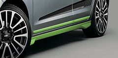 MUGEN FIT SIDE SPOILER (SKIP) Shining Gray Metallic For HONDA FIT GR1 2-8 70219-XNN-K0S0-HG