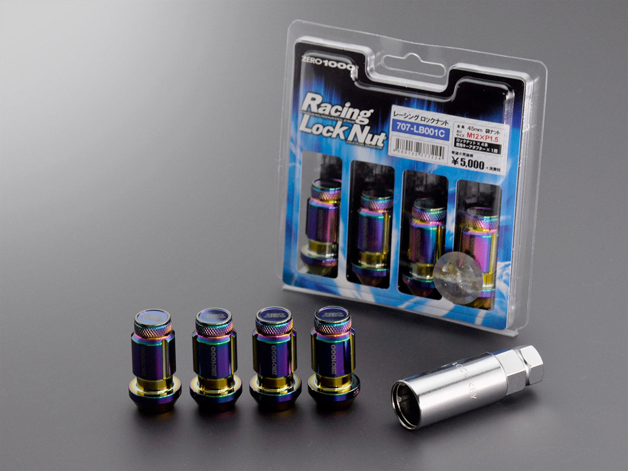 ZERO1000 RACING LOCK NUTS 45mm 4pcs M12×P1.5 707-LB001C