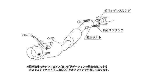 KAKIMOTO RACING EXHAUST HYPER GT BOX REV. FOR HONDA MOBILIO GB1  H41357