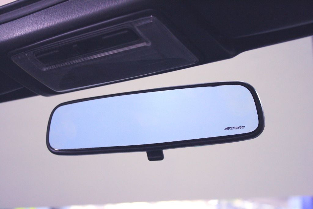 SPOON BLUE WIDE REAR ROOM MIRROR For HONDA CIVIC EK9 76400-BRM-001 - Black Hawk Japan