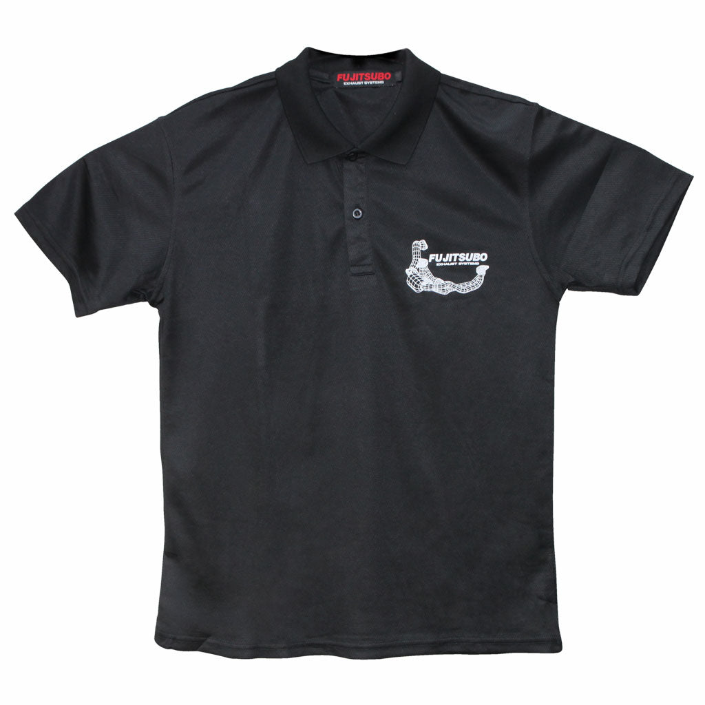 FUJITSUBO POLO T-SHIRT BLACK XXXL 048-17076
