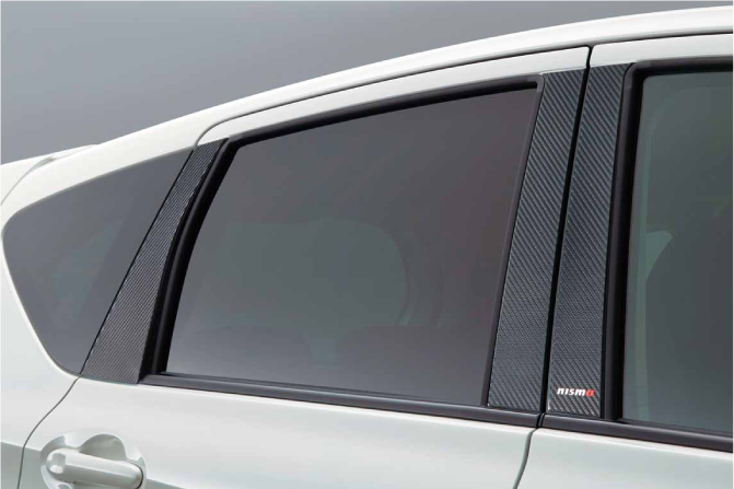 NISMO Carbon Pillar Garnish  For Note E12  8281S-RNE20