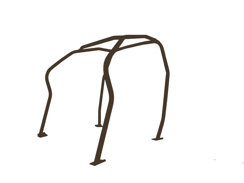 SAITO ROLLCAGE FRONT FOUR POINTS CHROMOLY FOR HONDA TODAY JA2