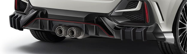 MUGEN REAR UNDER SPOILER WHITE  For HONDA CIVIC TYPE R FK8 84111-XNCF-K1S0-CW