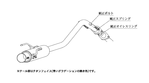 KAKIMOTO RACING EXHAUST GT BOX 06 S FOR HONDA STREAM RN9 RN7  H42375