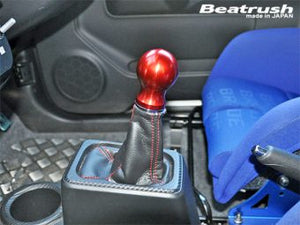 LAILE BEATRUSH ALUMINUM GEAR KNOB TYPE B CORD RED For SUZUKI ALTO WORKS HA36S A98504AR-B