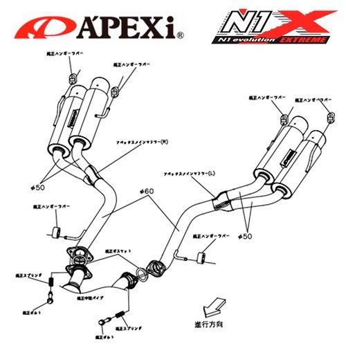 APEXI N1 Evolution X Exhaust  For LEXUS RC F USC10 164-T002J