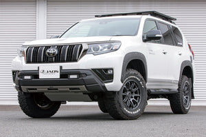 JAOS FRONT BUMPER GUARD PAINTED MATTE BLACK FOR TOYOTA PRADO 150 B016067MB - Black Hawk Japan