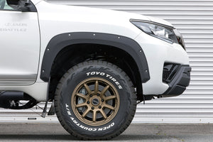 JAOS FRONT BUMPER GUARD PAINTED MATTE BLACK FOR TOYOTA PRADO 150 B016067MB - Black Hawk Japan