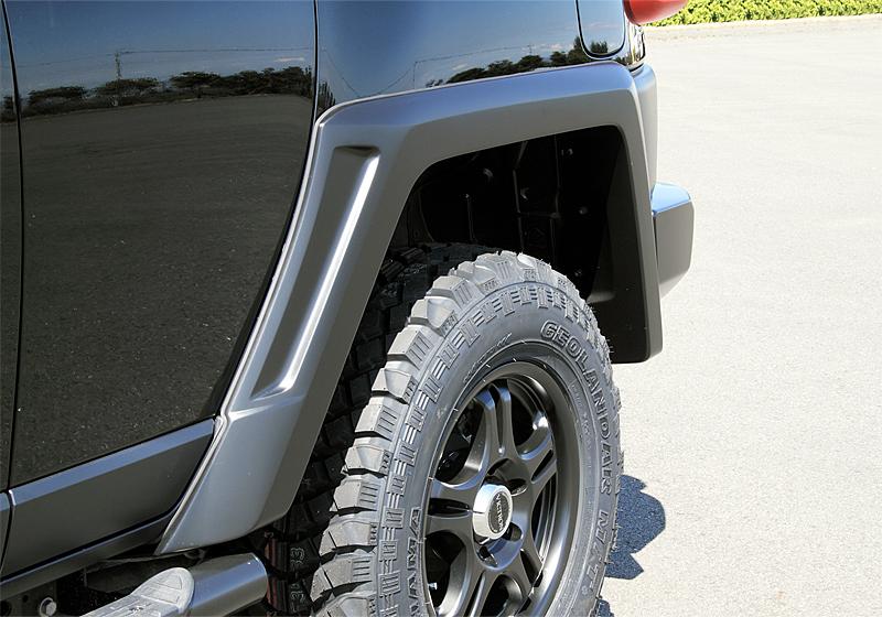 JAOS FENDER GARNISH TYPE-S FOR TOYOTA FJ CRUISER 10+ B130245 - Black Hawk Japan