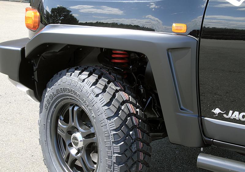 JAOS FENDER GARNISH TYPE-S FOR TOYOTA FJ CRUISER 10+ B130245 - Black Hawk Japan