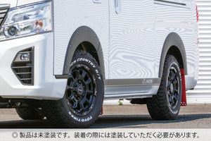 JAOS FENDER GARNISH TYPE-X UNPAINTED FOR NISSAN CARAVAN NV350 B135482NP - Black Hawk Japan