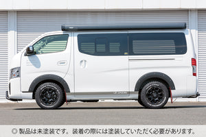 JAOS FENDER GARNISH TYPE-X UNPAINTED FOR NISSAN CARAVAN NV350 B135482NP - Black Hawk Japan