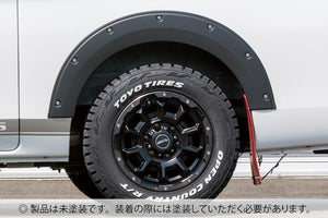 JAOS FENDER GARNISH TYPE-X UNPAINTED FOR NISSAN CARAVAN NV350 B135482NP - Black Hawk Japan