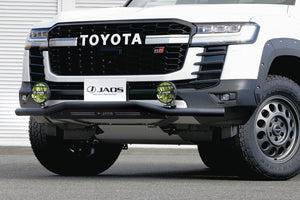 JAOS FRONT SKID BAR BLACK:BLACK FOR TOYOTA LAND CRUISER 300 GRSPORT B150052D - Black Hawk Japan