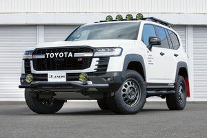 JAOS FRONT SKID BAR BLACK:BLACK FOR TOYOTA LAND CRUISER 300 GRSPORT B150052D - Black Hawk Japan