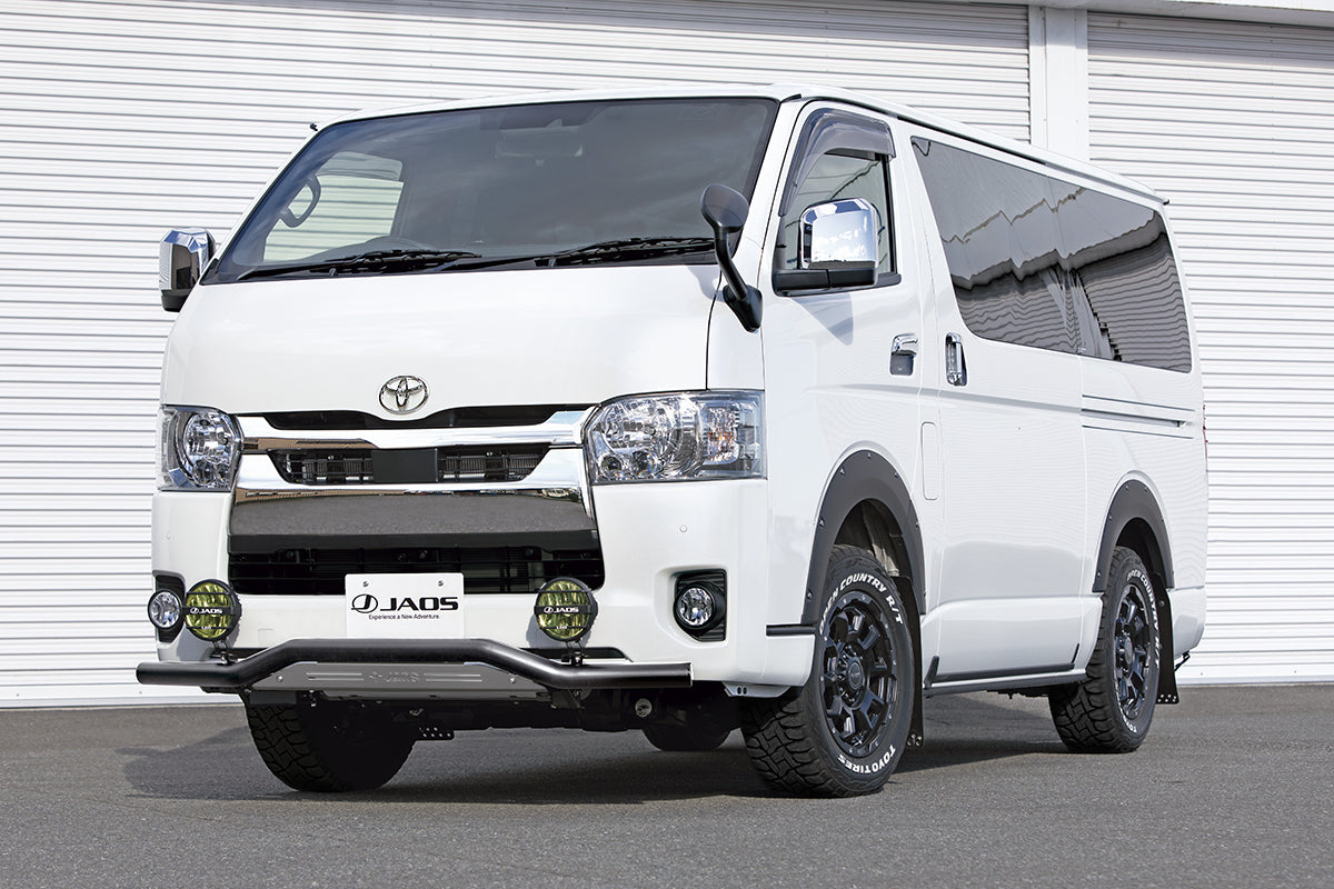 JAOS FRONT SKID BAR BLACK BLAST STANDARD TYPE 3 ~ FOR TOYOTA HIACE 200 B150203C