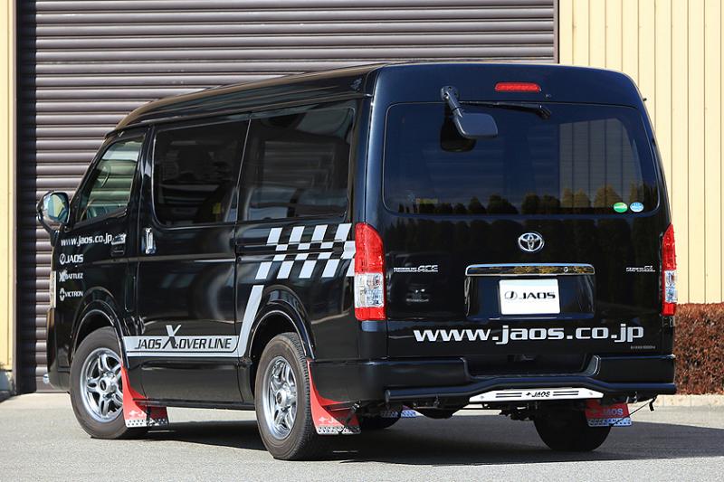 JAOS REAR SKID BAR BLACK BLAST WIDE FOR TOYOTA HIACE 200 B154202C