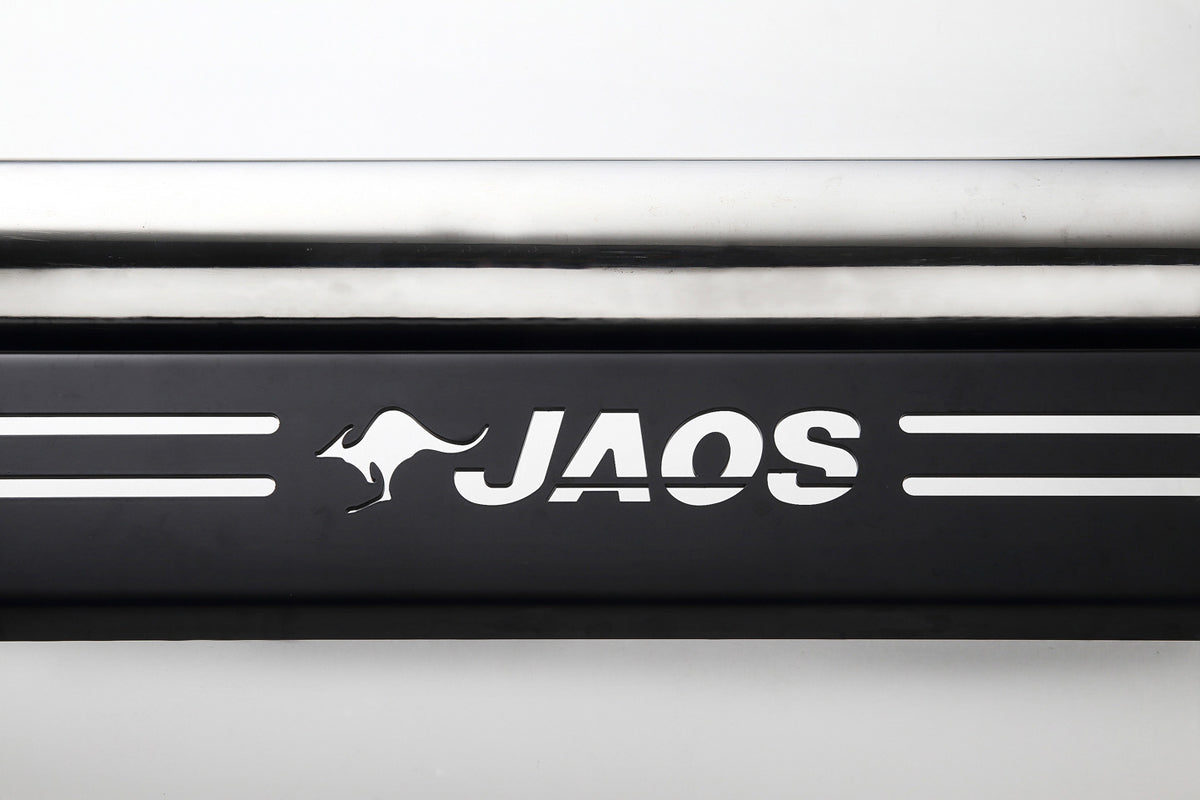 JAOS REAR SKID BAR POLISH BLACK WIDE BODY FOR NISSAN NV350 CARAVAN B154483B