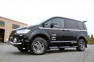 JAOS SIDE STEP BLACK FOR MITSUBISHI DELICA D:5 B172304BK - Black Hawk Japan
