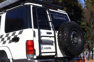 JAOS REAR LADDER II BLACK FOR TOYOTA LAND CRUISER 70 B232241ABK