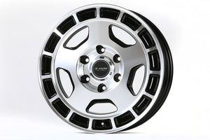 JAOS ASTELLA CM-04 17x6.5 48 6H139.7 BLACK POLISH WHEEL FOR TOYOTA HIACE 200 B879765PB