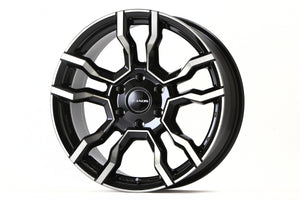JAOS BACCHUS CM-1 120x8.5 18 6H139.7 SMOKE POLISH BLACK WHEEL FOR TOYOTA HILUX SURF 125 B882086SPB