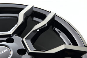 JAOS BACCHUS CM-1 120x8.5 18 6H139.7 SMOKE POLISH BLACK WHEEL FOR TOYOTA HILUX SURF 125 Z GRSPORT B882086SPB
