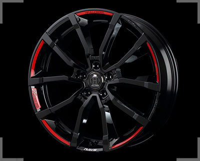 RAYS HFULLCROSS Rv5 LIMITED ED. 19x8J +50(37) 5x114.3 Black Logo Machining x1