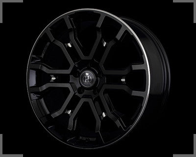 RAYS HFULLCROSS CROSS SLEEKERS T6 18x7.5J +38(49) 5x114.3 Black Machining x1
