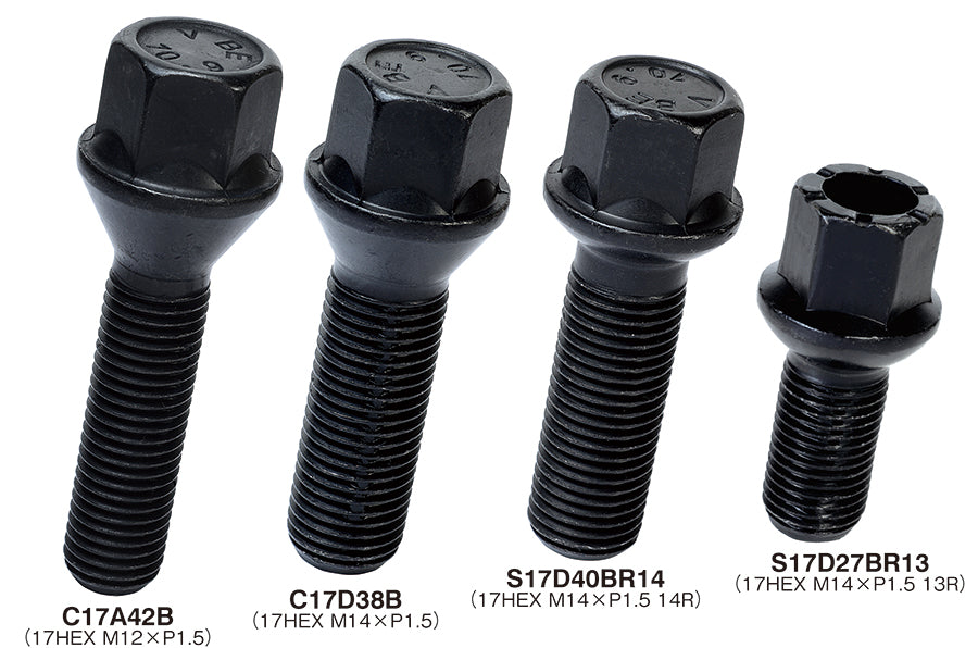 KYO-EI 17HEX 60 DEG TAPER SEAT (BLACK) M14xP1.5 C17D38B