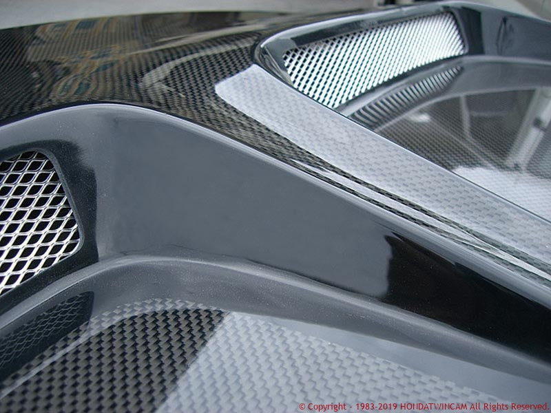 FEEL'S HONDA TWINCAM LIGHTWEIGHT BONNET (WITH AIR DUCT) PLAIN WEAVE CARBON FOR HONDA ACCORD WAGON CF7 Feels-00169