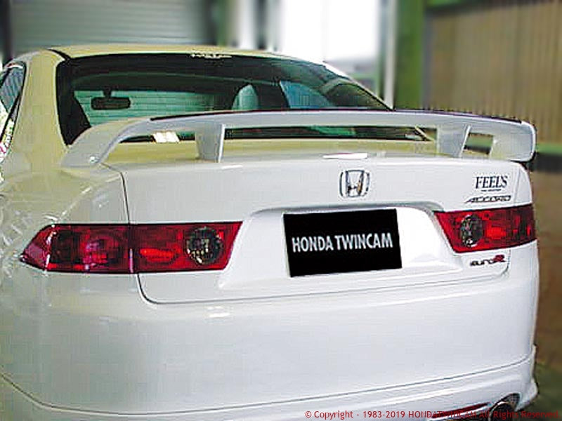 FEEL'S HONDA TWINCAM REAR WING FRP (CARBON EDGE) FOR HONDA ACCORD CL9 Feels-00106 - Black Hawk Japan