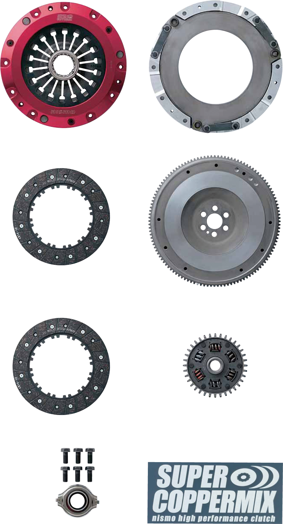 NISMO SUPER COPPERMIX TWIN COMPETITION CLUTCH  For Skyline GT-R BNR32 93/2- 
BCNR33 RB26DETT 3002B-RR598-C