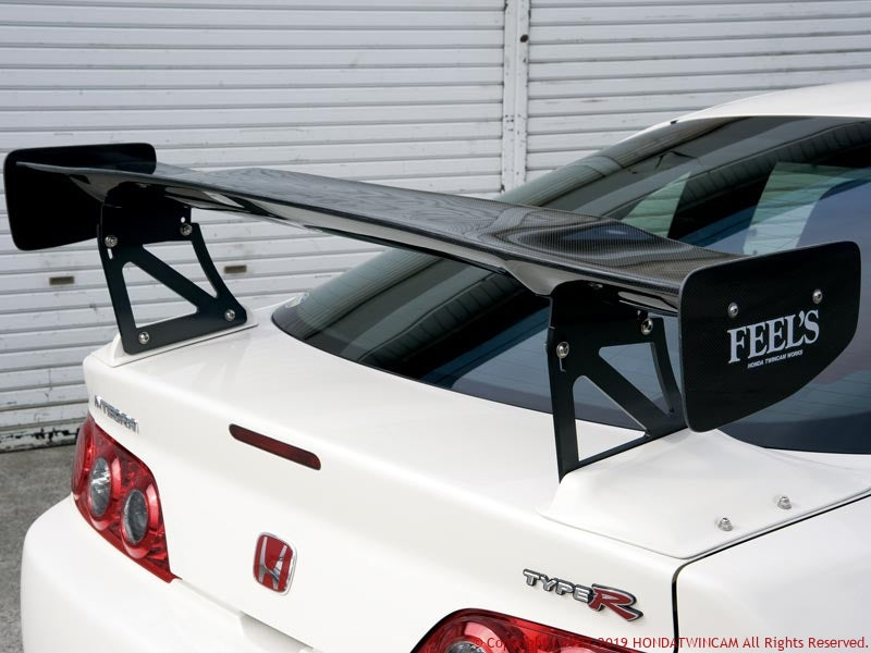 FEEL'S HONDA TWINCAM 3D PLAIN CARBON GT WING FRP BRACKET 1400 225-255 FOR HONDA INTEGRA DC5 TypeR Feels-00690