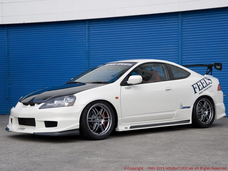 FEEL'S HONDA TWINCAM LIGHTWEIGHT BONNET (NORMAL SHAPE) PLAIN CARBON FOR HONDA INTEGRA DC5 TypeR Feels-00685