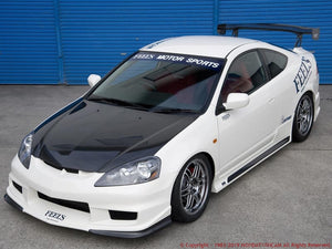 FEEL'S HONDA TWINCAM LIGHTWEIGHT BONNET (NORMAL SHAPE) PLAIN CARBON FOR HONDA INTEGRA DC5 TypeR Feels-00685