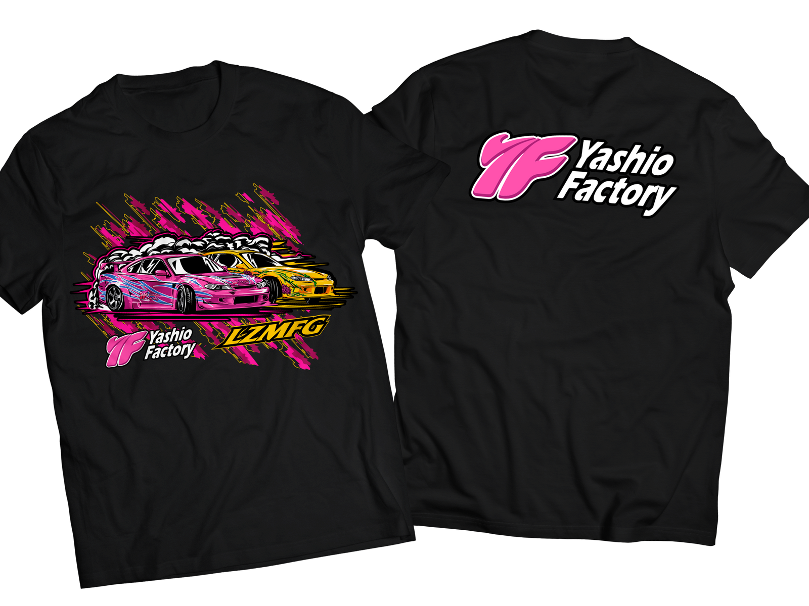 YASHIO FACTORY X LZMFG COLLABORATION T-SHIRT 2023 S YASHIO-FACTORY-00092 - Black Hawk Japan