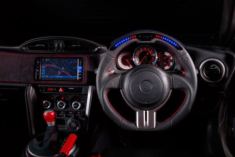 DAMD PERFORMANCE STEERING WHEEL BLACK LEATHER RED STITCH FOR TOYOTA 86 ZN ZENKI SUBARU BRZ ZC A-D DPS358-Z-BKRD