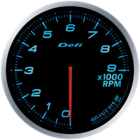 Defi Gauge Meter Advance BF Tachometer (0 to 9000RPM) 60mm Blue  DF10706