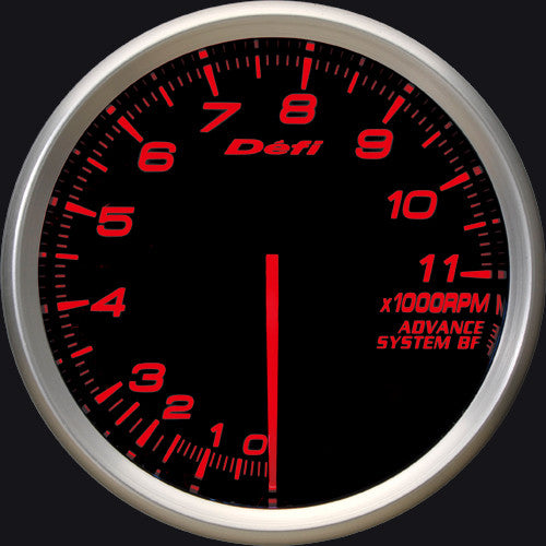 Defi Gauge Meter Advance BF Tachometer (0 to 11000RPM) 80mm Red  DF11002