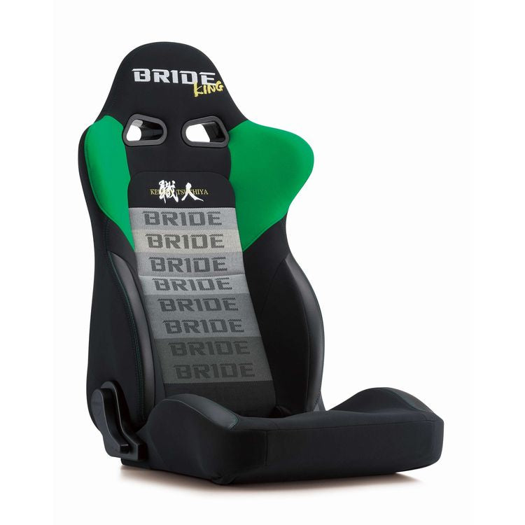 BRIDE EUROSTER II KEIICHI TSUCHIYA SPECIAL EDITION MODEL BLACK & GREEN WITH HEATER E35DSN - Black Hawk Japan