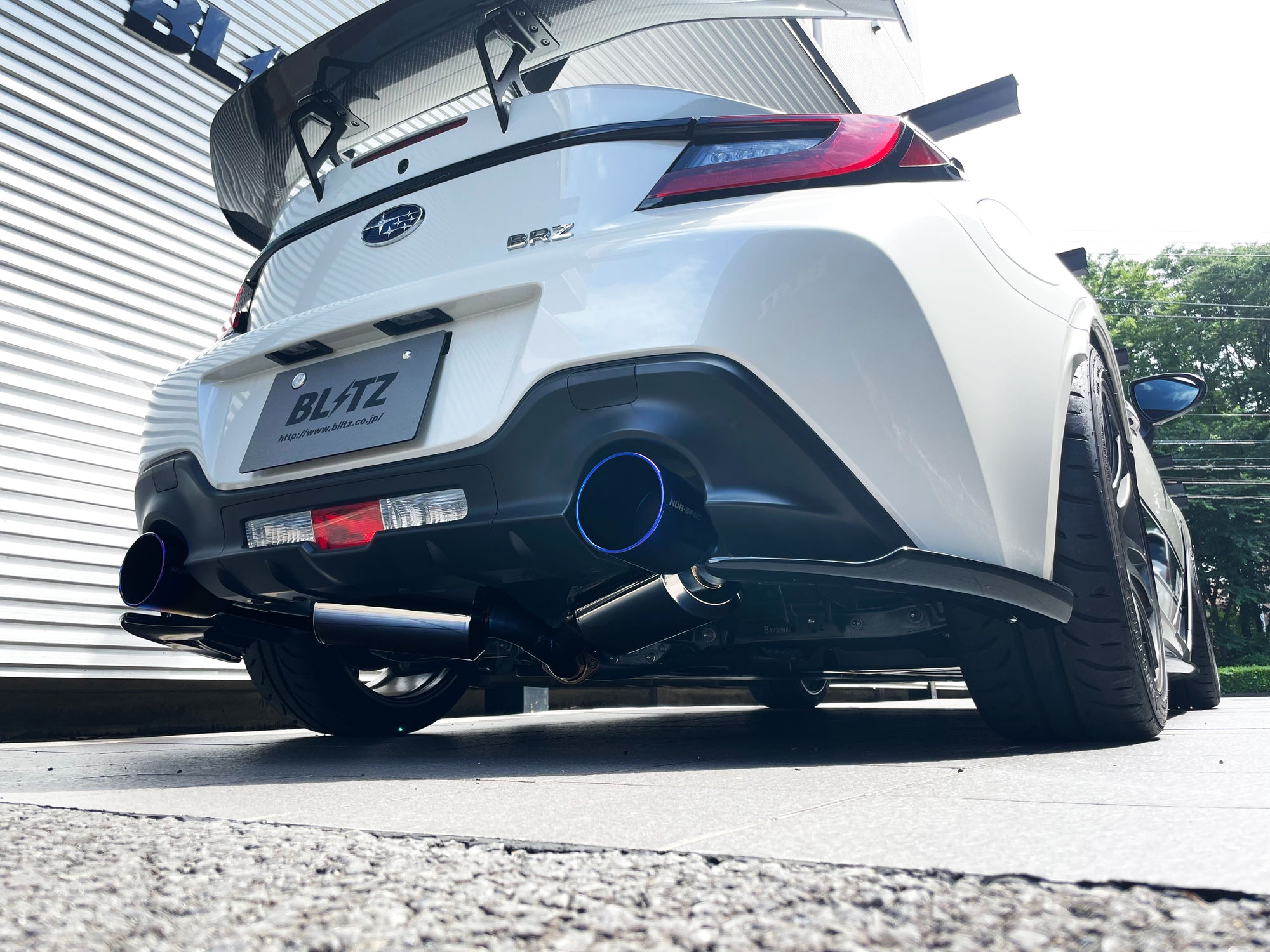 BLITZ NUR-SPEC F-TI EXHAUST SYSTEM TITANIUM FOR TOYOTA GR86 ZN8