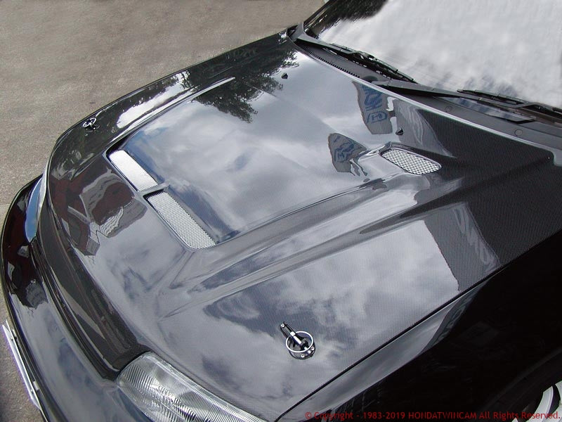 FEEL'S HONDA TWINCAM LIGHTWEIGHT BONNET AIR DUCT FRP FOR HONDA CR-X EF8 Feels-00456