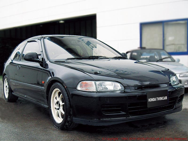 FEEL'S HONDA TWINCAM LIGHTWEIGHT BONNET TWILL WEAVE CARBON FOR HONDA CIVIC EG4 Feels-00432
