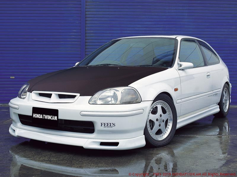 FEEL'S HONDA TWINCAM LIGHTWEIGHT BONNET (NORMAL SHAPE) FRP FOR HONDA CIVIC EK4 Feels-00499
